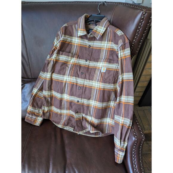 Carhartt Other - Carhartt Mens Rugged Flex Relaxed Midweight Flannel Shirt